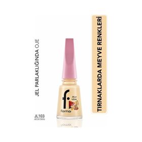 Flormar Jl103 Melon Cream Smoothie Juicy Fruits Jelly Look Yüksek Pigmentli ve Parlak Bitişli Jel Görünüm Oje