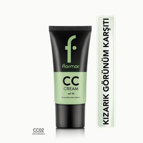 Flormar Kırmızı İz ve Kızarıklık Gizleyici CC02 Anti Redness 35 ml CC Krem