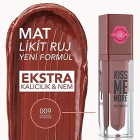 Flormar Kiss Me More Yüksek Pigmentli ve Mat Bitişli 3.8 ml 009 Intense Nemlendirici Likit Ruj