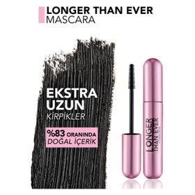 Flormar Longer Than Ever Uzun Görünüm Veren 10 gr 001 Black Maskara