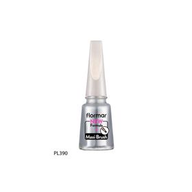 Flormar Maxi Brush Pearly PL390 Stylish Silver Oje
