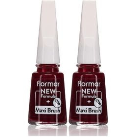Flormar Nail Enamel 2 Adet 306 Lost In Bordeaux Canlı Oje