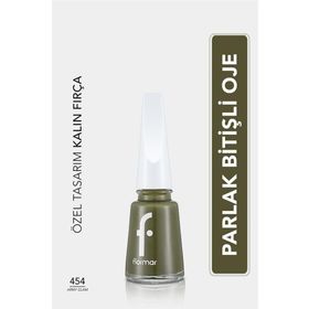 Flormar Nail Enamel 454 Army Glam Klasik Parlak Bitişli Yüksek Pigmentli Oje