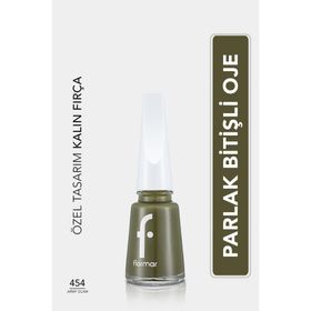 Flormar Nail Enamel 454 Army Glam Klasik Parlak Bitişli Yüksek Pigmentli Oje