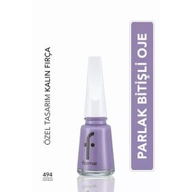 Flormar Nail Enamel 494 Ash Blue Klasik Parlak Bitişli Yüksek Pigmentli Oje