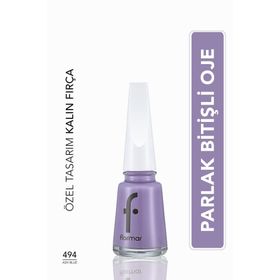 Flormar Nail Enamel 494 Ash Blue Klasik Parlak Bitişli Yüksek Pigmentli Oje