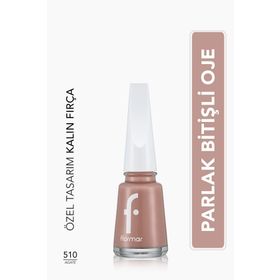 Flormar Nail Enamel 510 Agate Klasik Parlak Bitişli Yüksek Pigmentli Oje