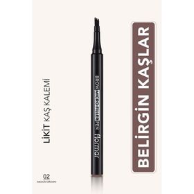 Flormar No:002 Medium Brown Brow Micro Filler Fırça Uçlu Likit Kaş Kalemi