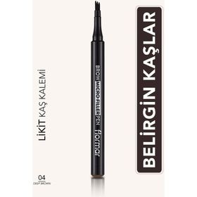 Flormar No:004 Deep Brown Brow Micro Filler Fırça Uçlu Likit Kaş Kalemi