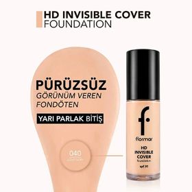 Flormar No:40 Light Ivory 30 ml Hd Cover Fondöten