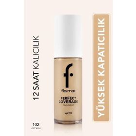 Flormar Perfect Coverage 102 Soft Beige SPF 15 Fondöten