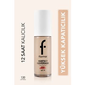 Flormar Perfect Coverage 130 Light Beige Fondöten