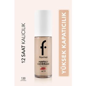 Flormar Perfect Coverage 130 Light Beige Fondöten