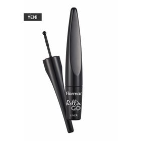 Flormar Roll'n Go Liner Black Siyah 1 ml Disk Uçlu Eyeliner