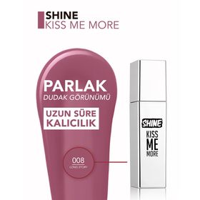Flormar Shine Kiss Me More No: 08 Ekstra Kalıcı Likit Parlak Ruj