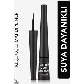 Flormar Siyah 001 Suya Dayanıklı Mat Dipliner