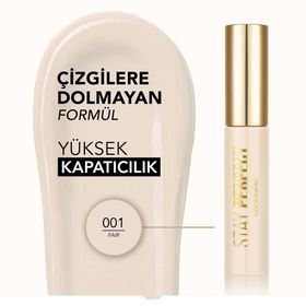 Flormar Stay Perfect 001 Fair Yoğun Pigmentli ve Doğal Bitişli Likit Kapatıcı