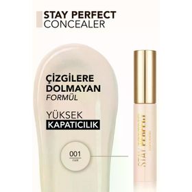 Flormar Stay Perfect No:001 Yoğun Pigmentli Soğuk Alt Ton Kapatıcı