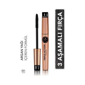 Flormar Triple Action Maskara Black 120 Maskara