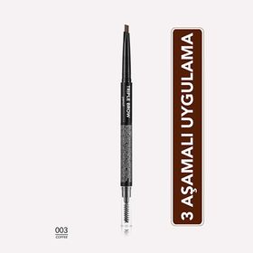 Flormar Triple Brow 003 Coffe 3'ü 1 Arada Kremsi Dokulu Kaş Makyaj Kalemi