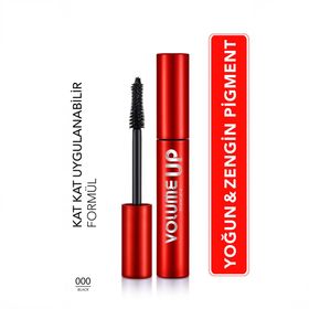 Flormar Volume Up 000 Black Hacim ve Lifting Etkili Yüksek Pigmentli Maskara