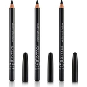 Flormar Waterproof Eyeliner 101 Black 3xGöz Kalemi