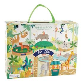 Floss and Rock 41P3658 Jungle Ahşap Figürlü Oyun Kutuları
