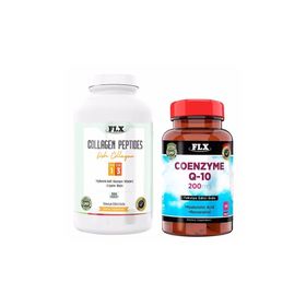 Flx Collagen Peptides Tip 1-3 Fish Collagen 300 Tablet + Coenzyme Q-10 200 mg 60 Tablet