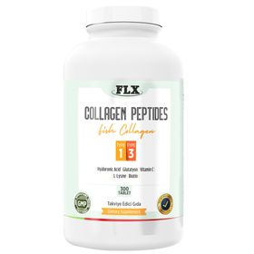 Flx Collagen Peptides Tip 1-3 Fish Collagen Hyaluronic Acid 300 Tablet