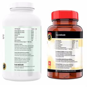 Flx Collagen Peptides Type 1-3 Fish Collagen 300 Tablet + Hydrolyzed Collagen 1000 mg 60 Tablet