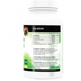Flx Glucosamine Chondroitin MSM Hyaluronic Acid Zerdeçal 180 Tablet