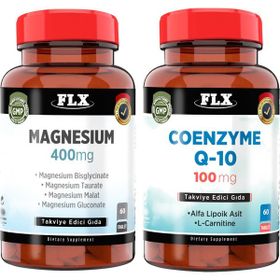 Flx Magnesium 400 mg 60 Tablet + Coenzyme Q-10 100 mg 60 Tablet