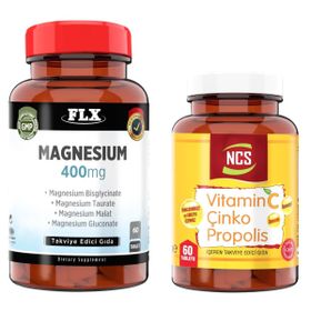 Flx Magnesium Complex 400 mg 60 Tablet + Ncs Vitamin C Çinko Propolis 60 Tablet