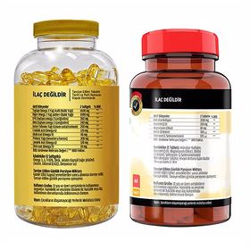 Flx Omega 3-6-9 180 Kapsül Balık Yağı + Hydrolyzed Collagen 1000 mg 60 Tablet