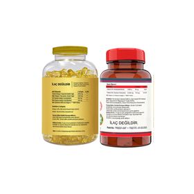 Flx Omega 3-6-9 90 Kapsül Balık Yağı + Nevfix Vitamin D3 K2 120 Tablet