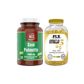 Flx Omega 3-6-9 90 Tablet Balık Yağı + Ncs 120 Tablet Saw Palmetto Takviye Edici Gıda