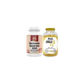 Flx Omega 3-6-9 90 Tablet + Ncs Glucosamine Chondroitin MSM Type ll Collagen 120 Tablet