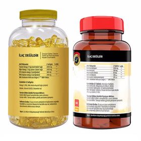 Flx Omega 3 90 Kapsül Balık Yağı + Hydrolyzed Collagen 1000 mg 60 Tablet