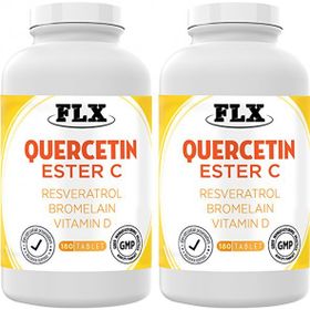 Flx Quercetin Ester C Resveratrol Bromelain Vitamin D 180 Tablet