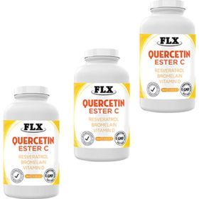 Flx Quercetin Ester C Resveratrol Bromelain Vitamin D 180 Tablet
