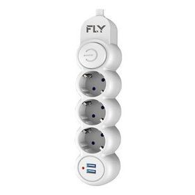Fly 3'lü 2 m 2 USB 2.1A Akım Korumalı Priz