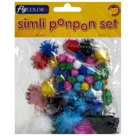 Fly 50'li Karışık Pon Pon