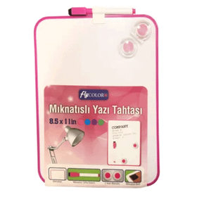 Fly Color Pembe Mıknatıslı Yazı Tahtası