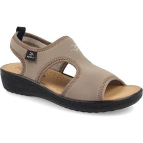 Fly Flot 55 E71 LB Fly Flot Cloth Woman Sandal Taupe Krem Kadın Sandalet