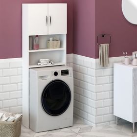 Fly Lange Beyaz Çamaşır Makinesi Dolabı