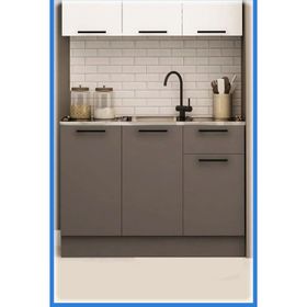 Fly Mobilya 120 cm Dani Evyeli Mini Alt Mutfak Dolabı