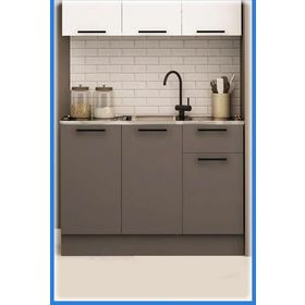 Fly Mobilya 120 cm Dani Evyeli Mini Alt Mutfak Dolabı
