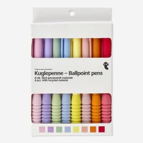 Flying Tiger Copenhagen 8'li Pastel Renkli Tükenmez Kalem Seti