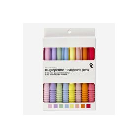 Flying Tiger Copenhagen 8'li Pastel Renkli Tükenmez Kalem Seti