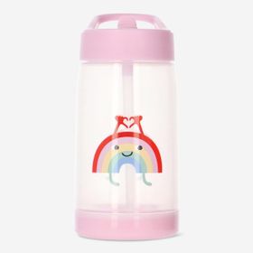 Flying Tiger Copenhagen Gökkuşağı Desenli 420 ml Pembe Matara